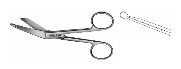 Лістер ножиці для перев'язувального матеріалу 115 мм